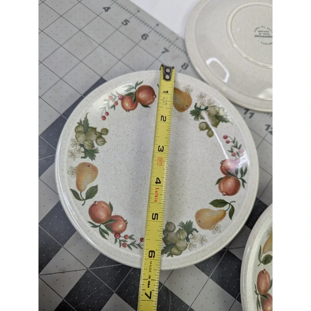 Wedgwood‎ Quince Fruit Bread Dessert Plate 6.25  Inch Dinnerware Lot of 4